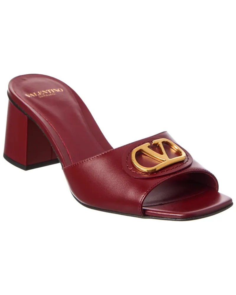 Valentino Garavani VLogo Signature 60 Leather Sandal Red