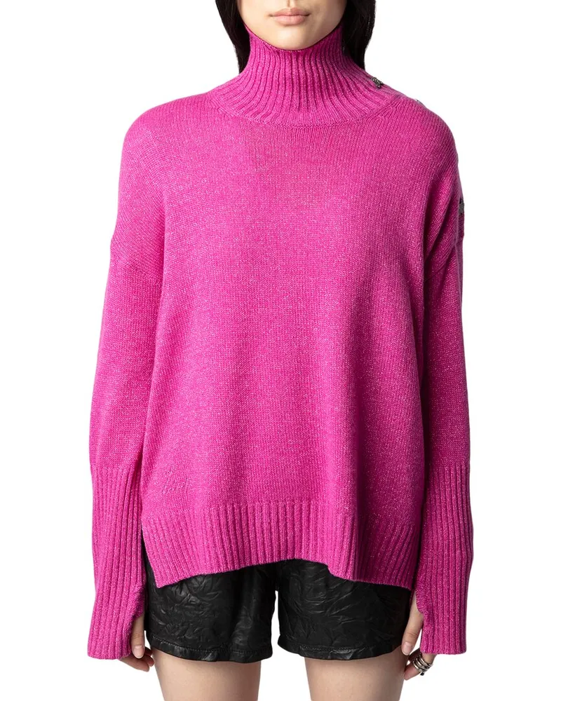 Zadig & Voltaire Alma Bijoux Cashmere-Blend Sweater Pink