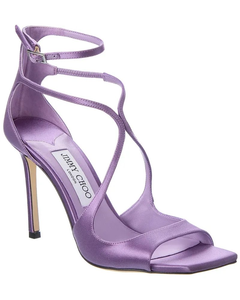 Jimmy Choo Azia 95 Satin Sandal Purple