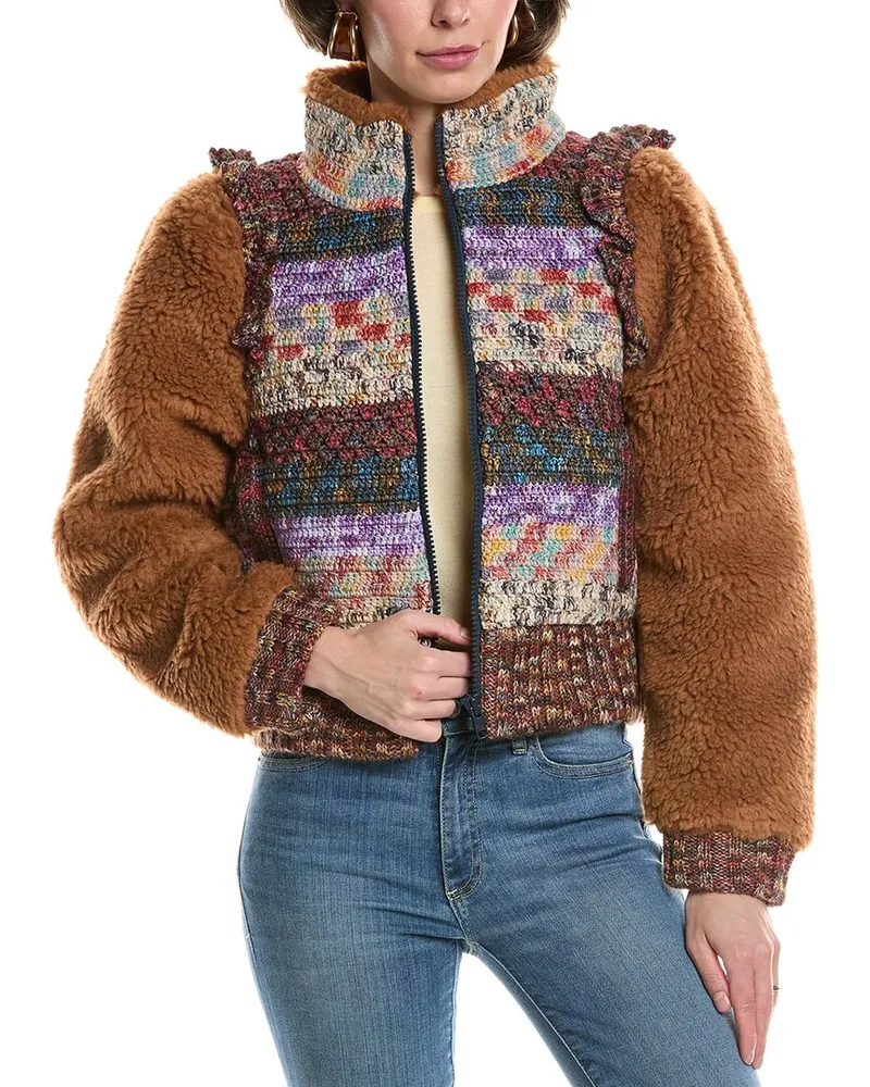 Sea Felicity Wool & Linen-Blend Jacket Brown