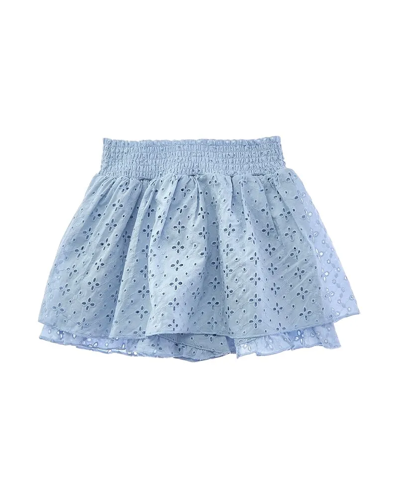 Splendid Breezy Eyelet Skirt Blue