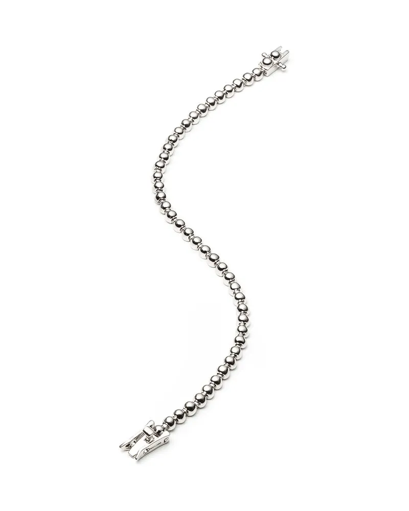 Eddie Borgo Rhodium Plated Dome Tennis Bracelet Nocolor