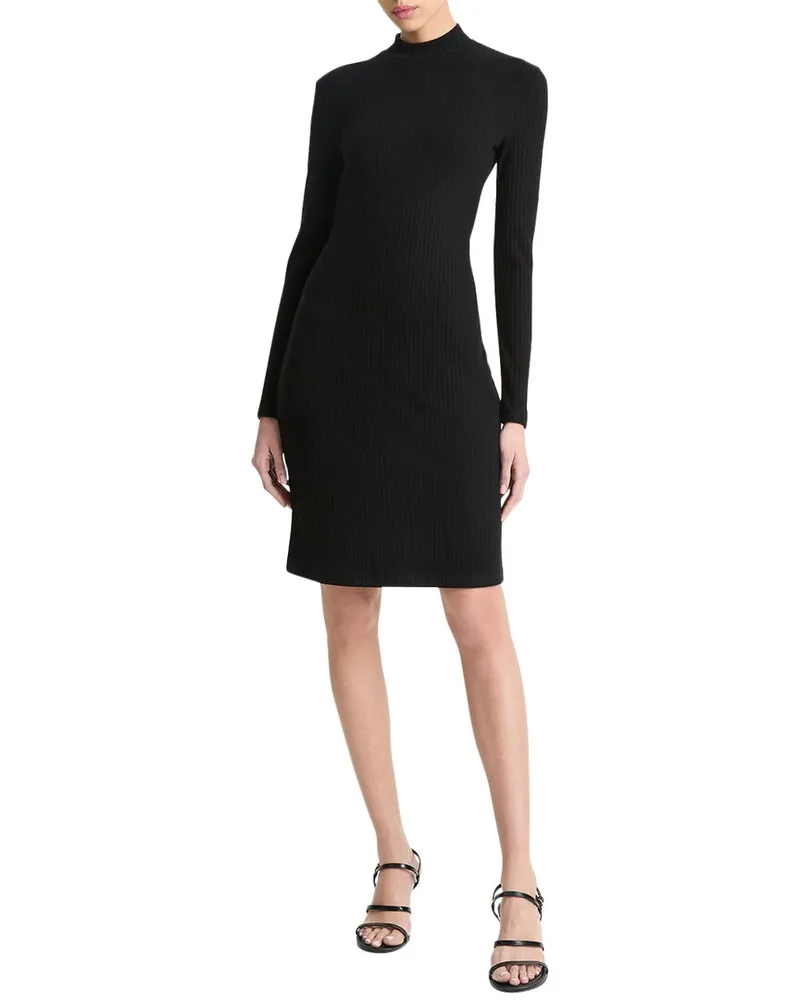 Vince Rib Short Dress Black