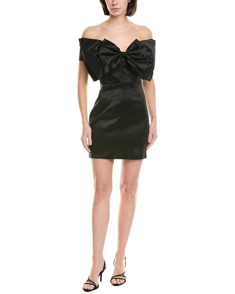 Bardot Mini Bow Dress Black