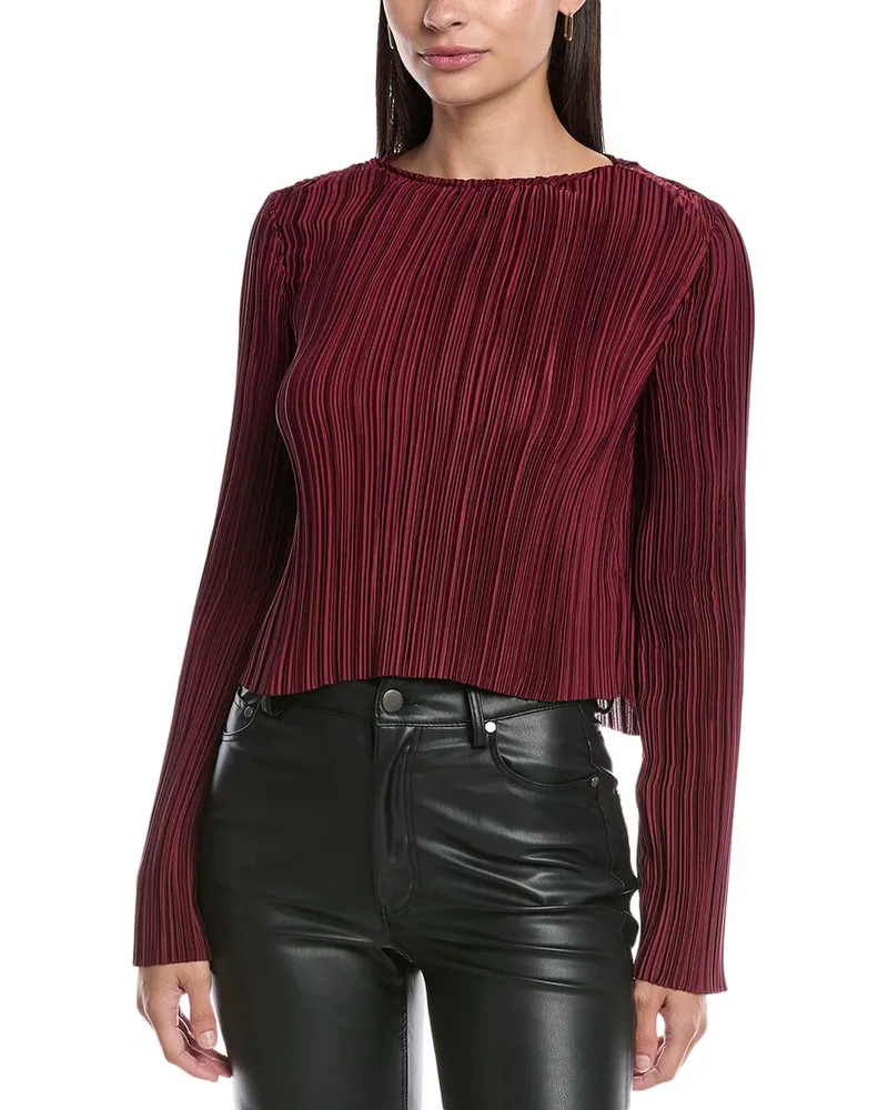 Rebecca Minkoff Calista Pleated Top Red