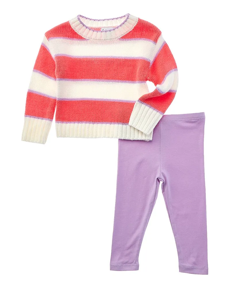 Splendid 2pc Sweater & Legging Set White