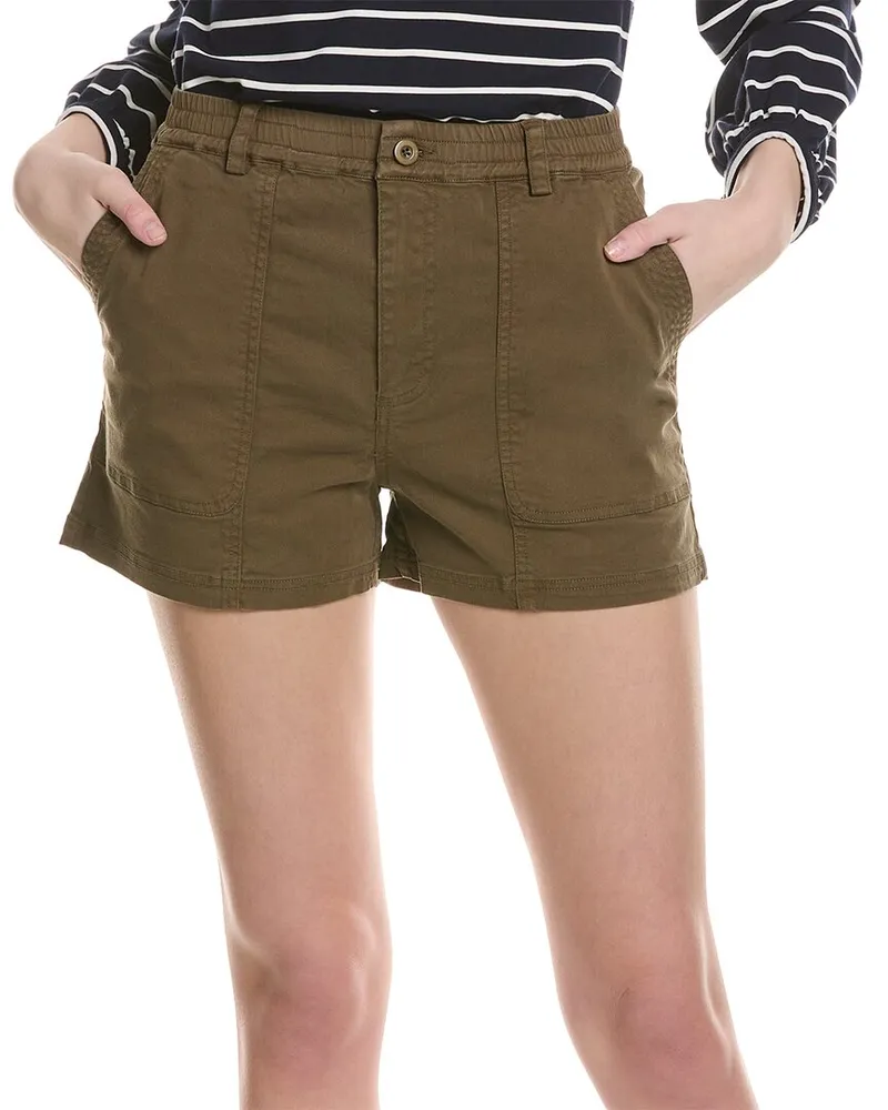 Michael Stars Reece Linen-Blend Short Nocolor