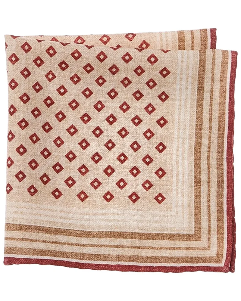 Brunello Cucinelli Silk Pocket Square Nocolor