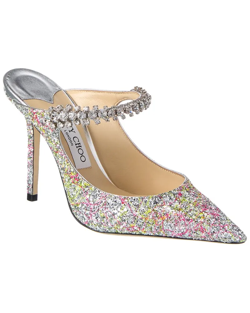 Jimmy Choo Bing 100 Glitter Pump Nocolor