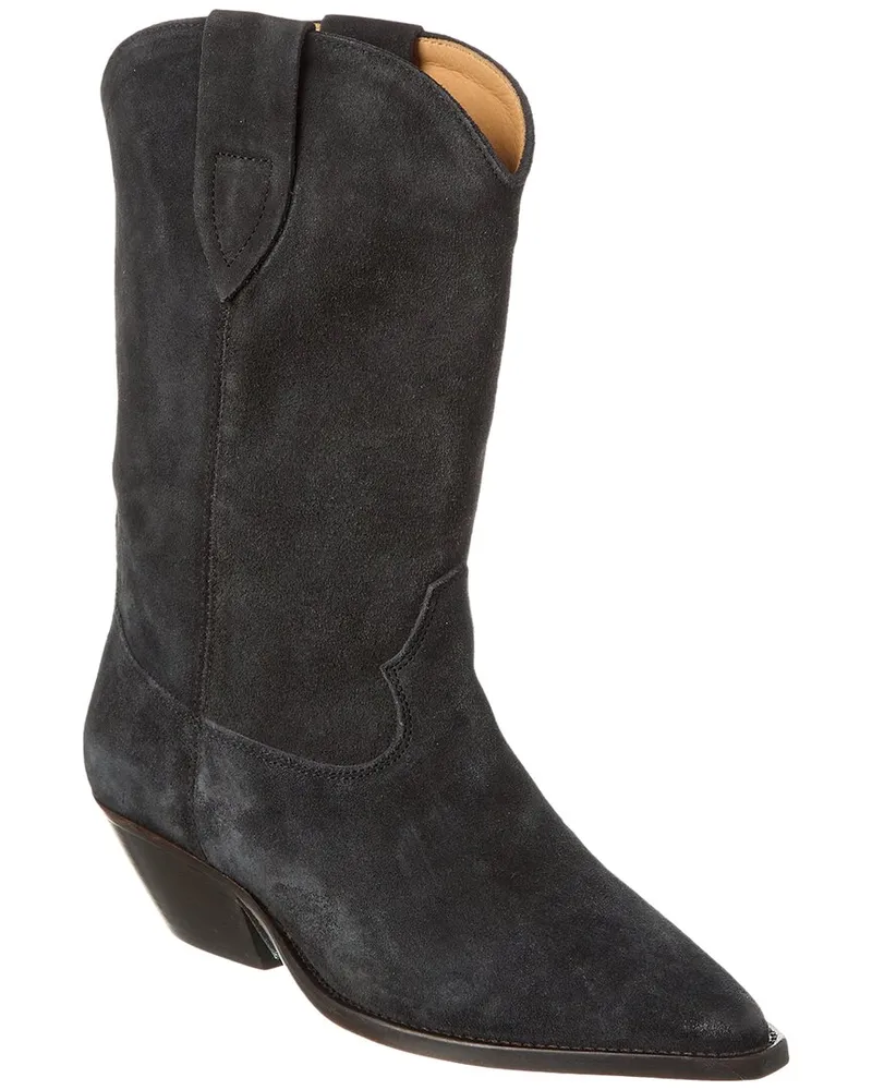 Isabel Marant Duerto Suede Cowboy Boot Black