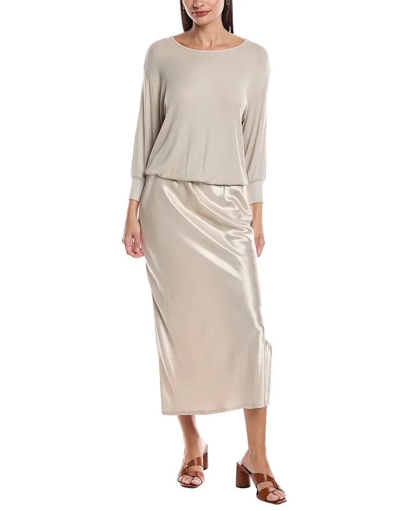 Michael Stars Nadia 2-In-1 Maxi Dress Grey