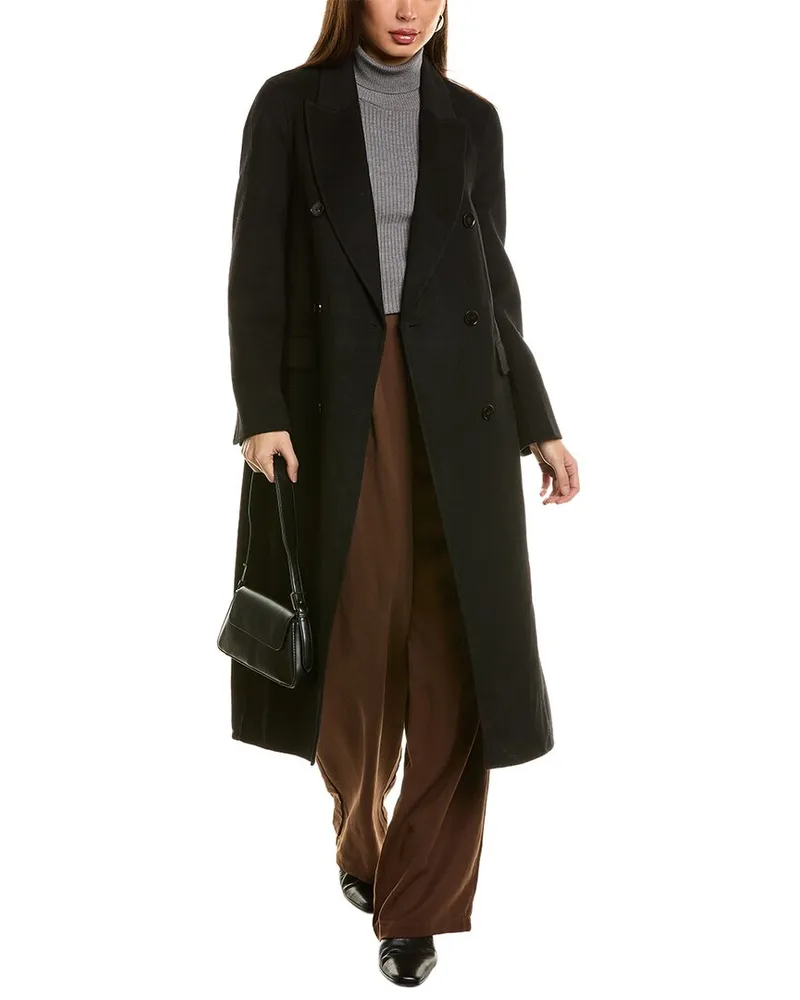Reiss Arla Blindseam Coat Black