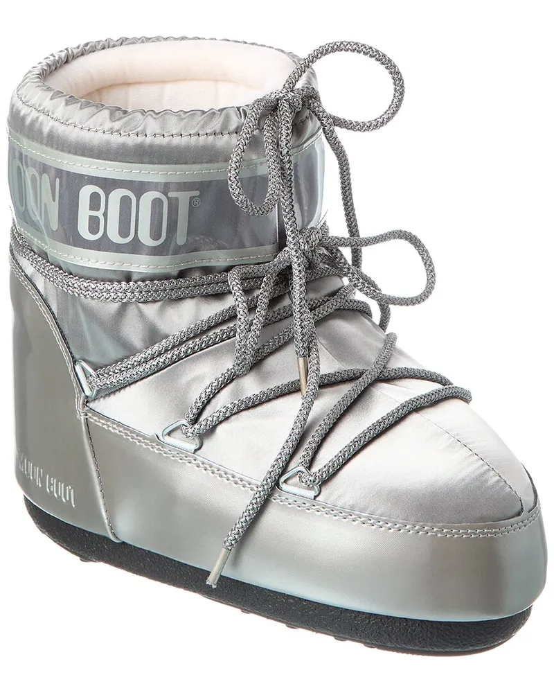Moon Boot Icon Low Glance Boot Silver
