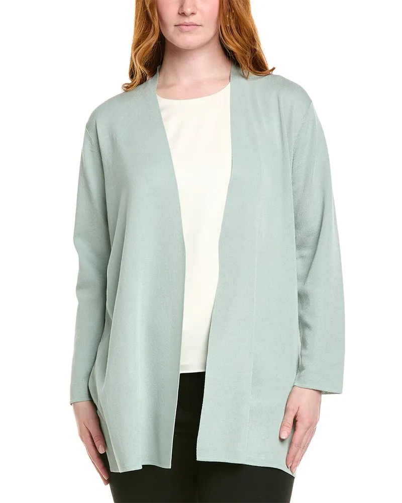 Anne Klein Plus Napa Cardigan Green