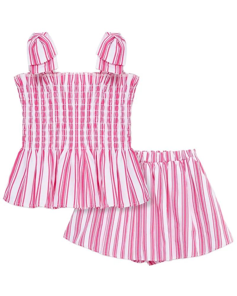 HABITUAL Smocked Top Short Set Nocolor