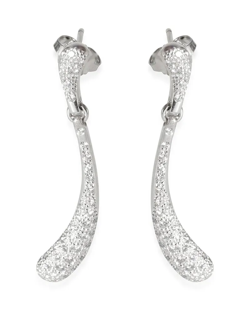 Tiffany & Co. Elsa Peretti Platinum 1.50 ct. tw. Diamond Earrings (Authentic Pre-Loved Nocolor