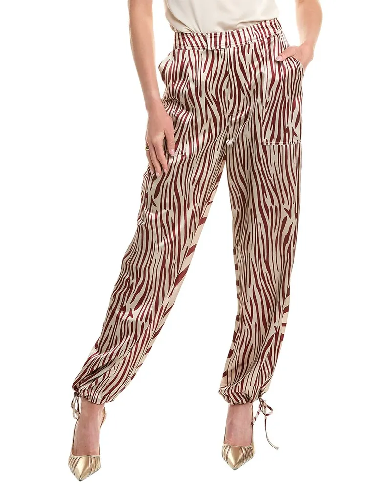 NICHOLAS Nori Utilitarian Drawcord Pant Red