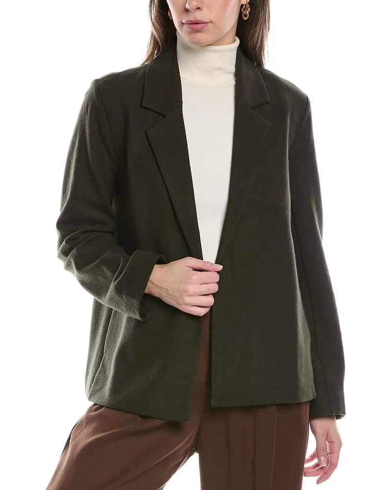 Eileen Fisher Wool Blazer Brown