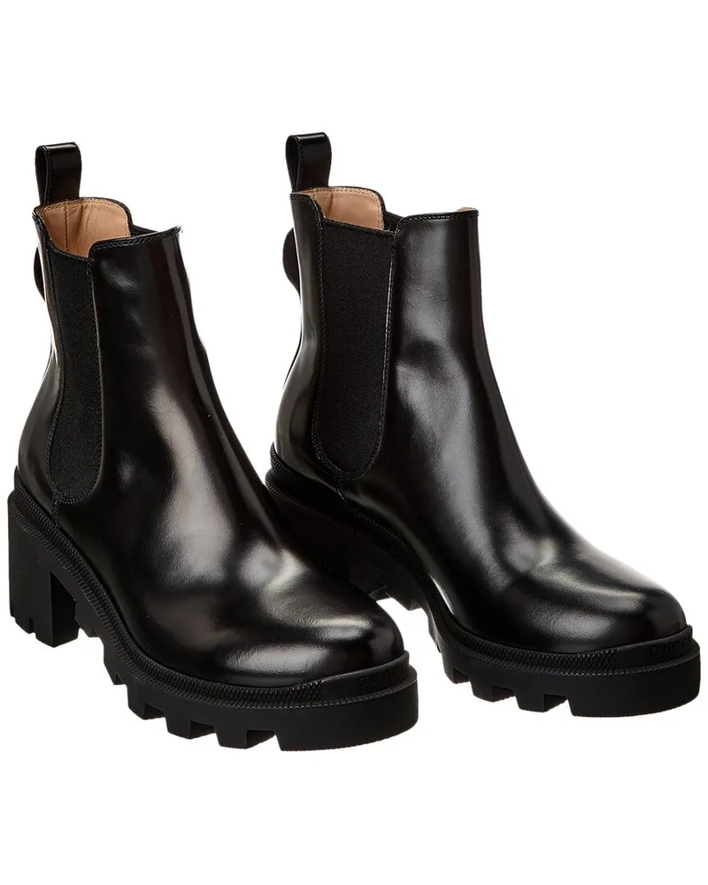 Gucci Leather Boot Black