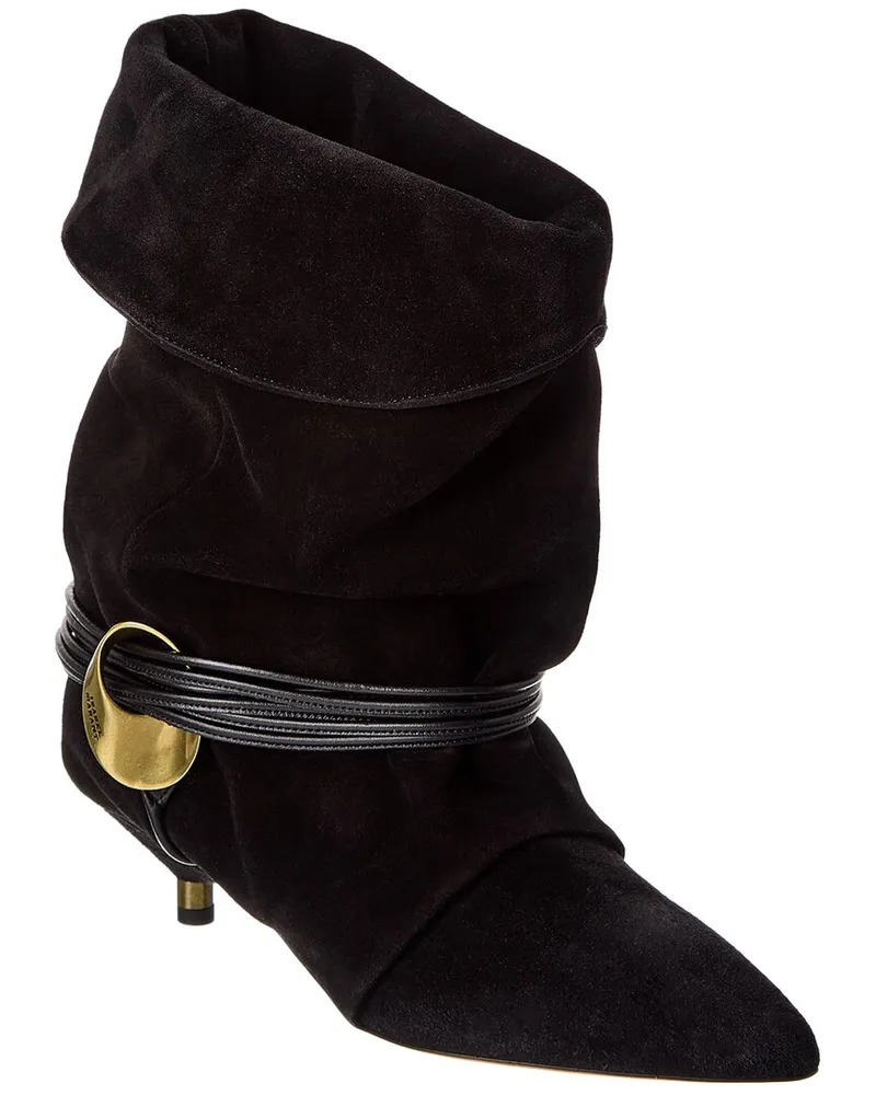 Isabel Marant Edrika Suede Boot Black