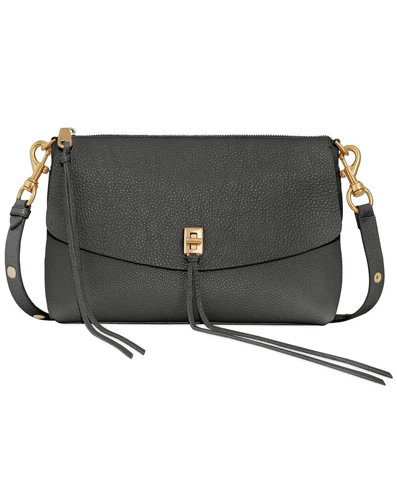 Rebecca Minkoff Darren Leather Shoulder Bag Grey