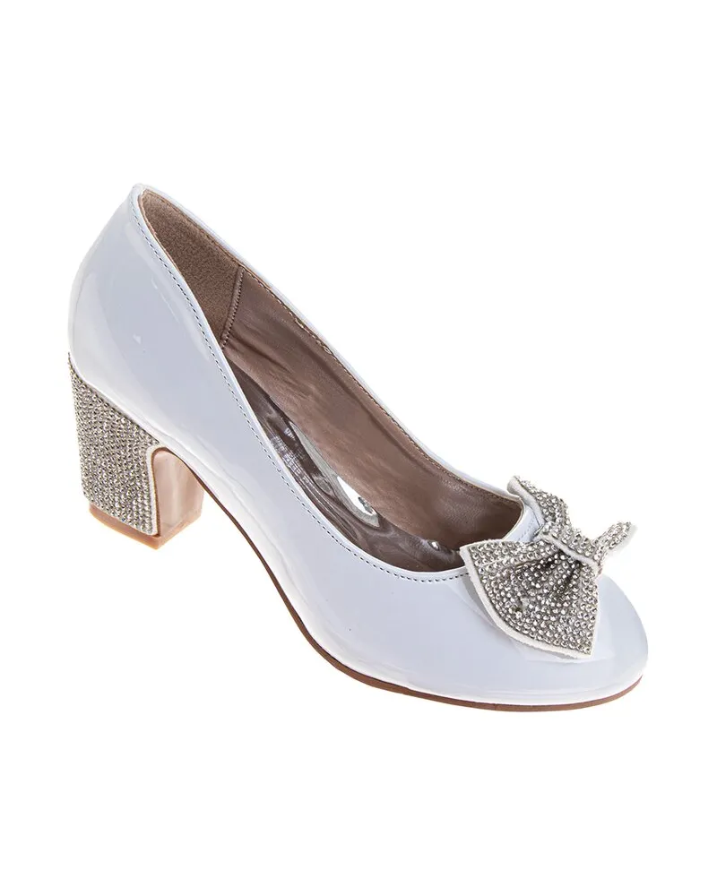 Badgley Mischka Bow Dress Shoe White