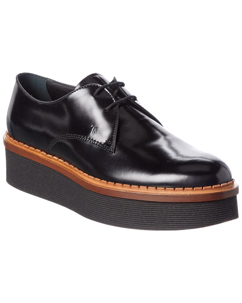 TOD'S TOD’s Leather Platform Oxford Black