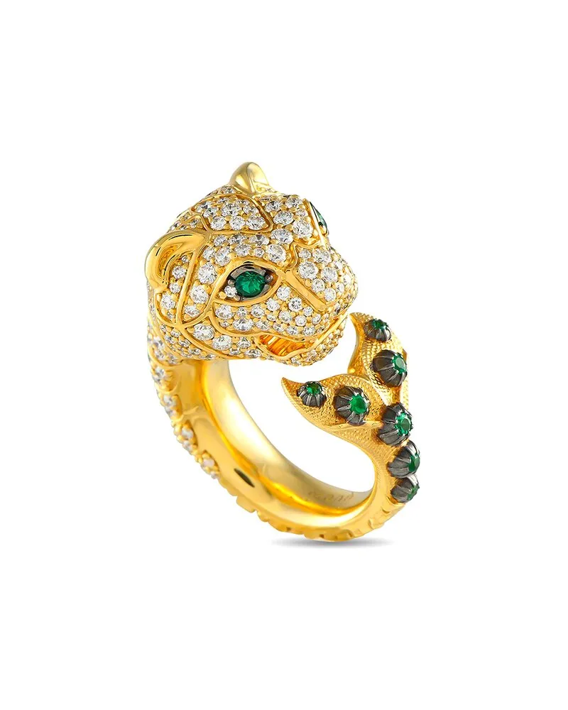 Gucci 18K 2.50 ct. tw. Diamond & Tsavorite Ring (Authentic Pre-Loved Nocolor