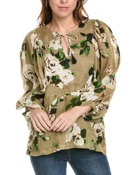 Samantha Sung Linen Blouse Beige