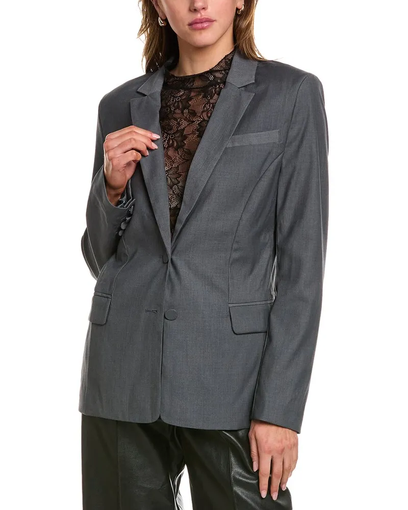 Bardot Maika Fitted Blazer Grey