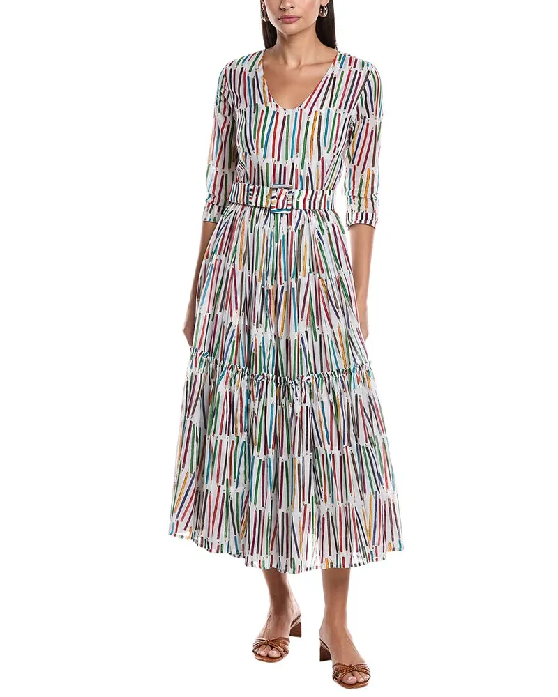 Samantha Sung Melanie Midi Dress White