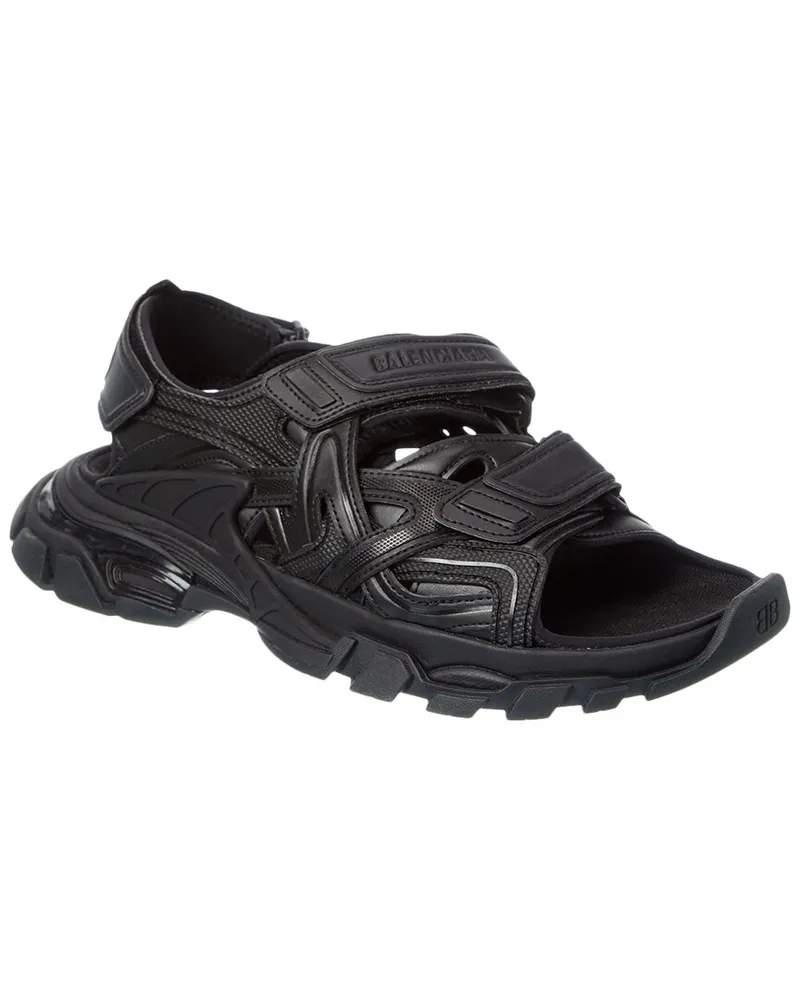 Balenciaga Track Rubber Sandal Black