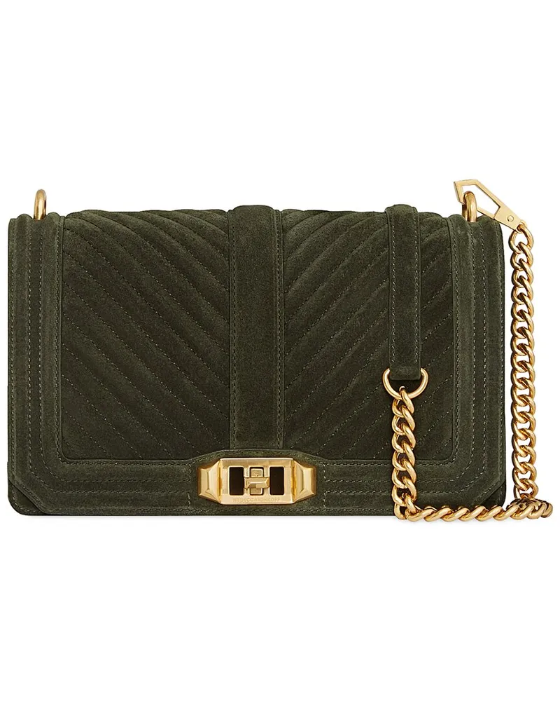 Rebecca Minkoff Chevron Quilted Love Leather Crossbody Nocolor
