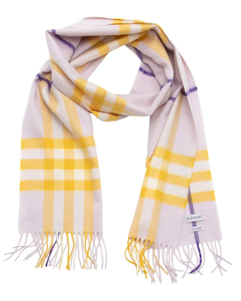 Burberry Cashmere Giant Check Scarf (Authentic Pre-Loved Nocolor