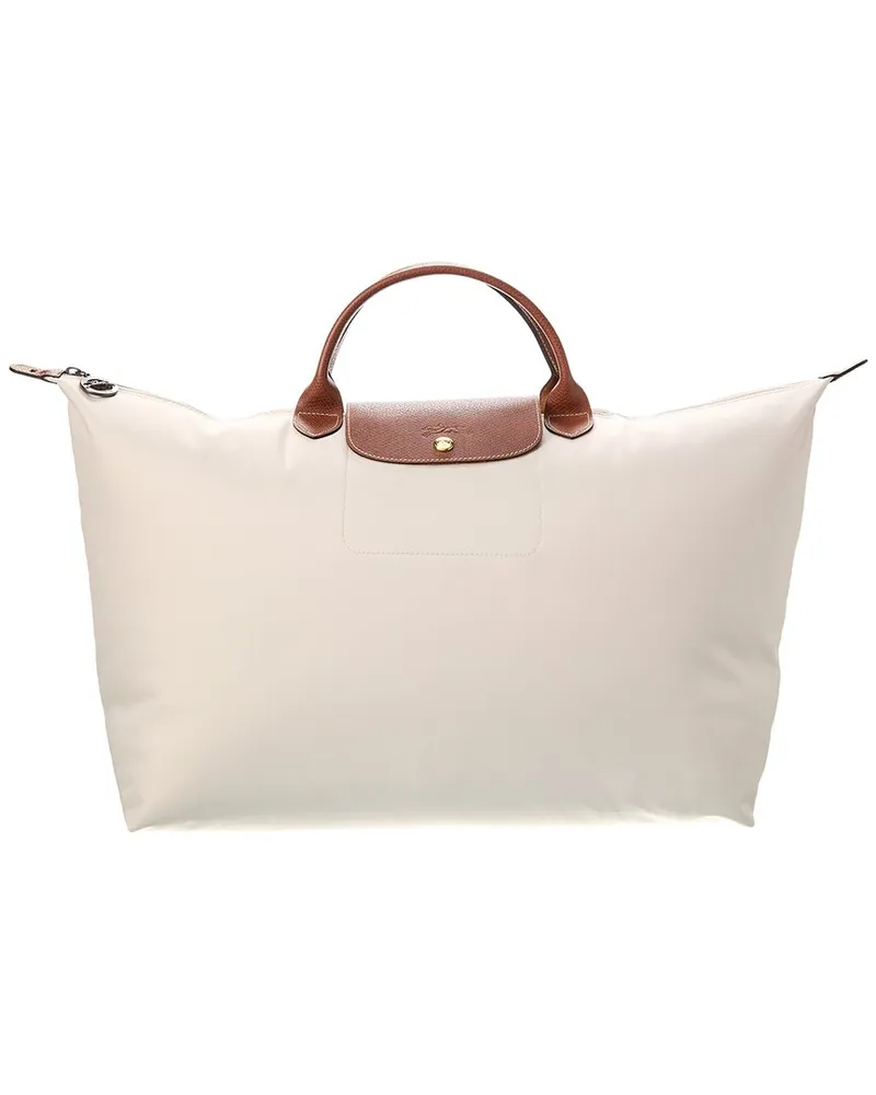 Longchamp Le Pliage Original Large Canvas Travel Bag Beige