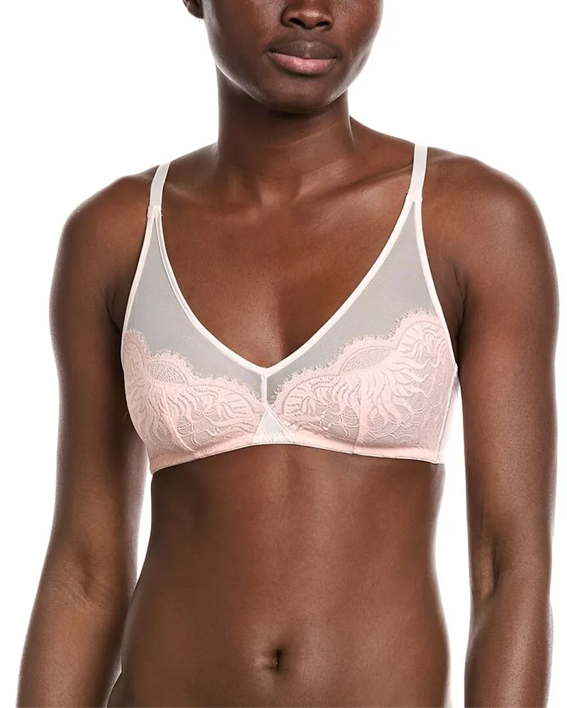 Hanro Lace Accented Soft Cup Bra Pink