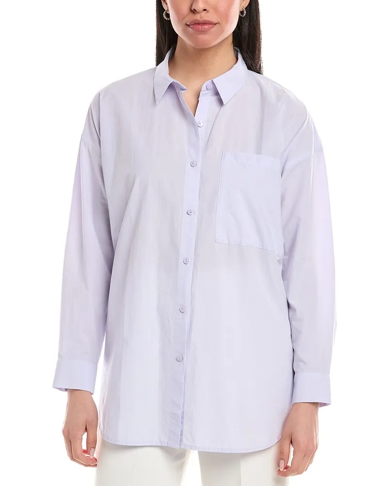 Eileen Fisher Classic Shirt Purple