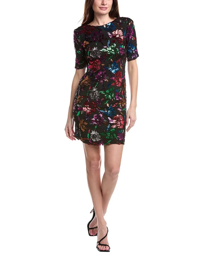 Joseph Ribkoff Sequin Mini Dress Black
