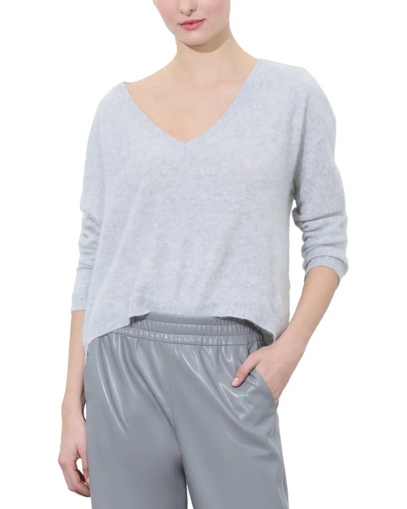 Alice + Olivia Williams Cashmere-Blend Pullover Grey