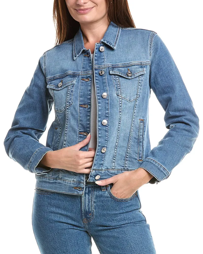 7 for all mankind Denim Modern Trucker Jacket Blue