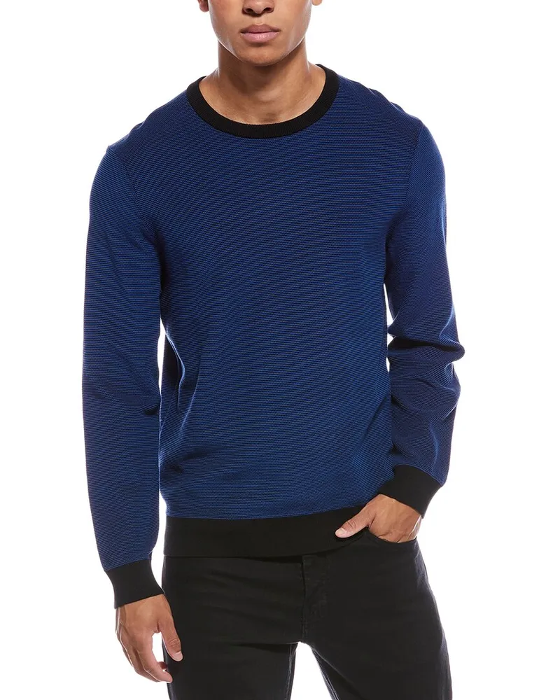 Theory Riland Crewneck Sweater Black