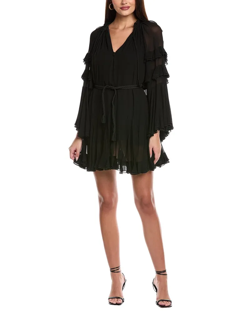 Alice + Olivia Adaline Mini Tunic Dress Black