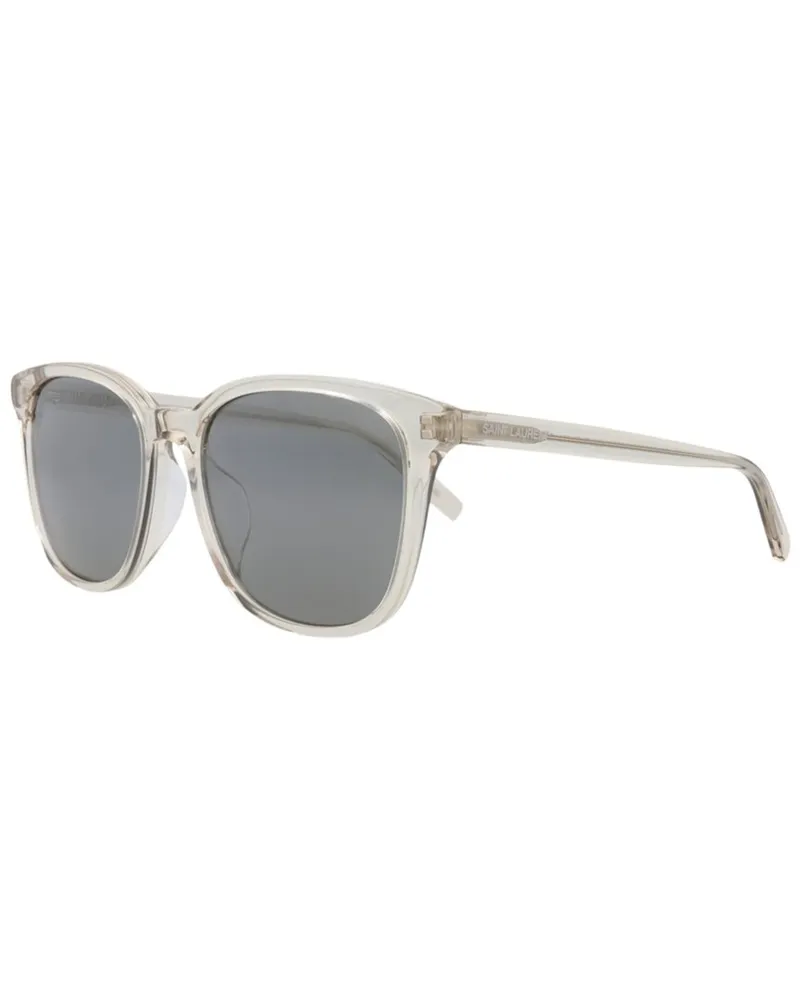 Saint Laurent Unisex SL673F 56mm Sunglasses Beige