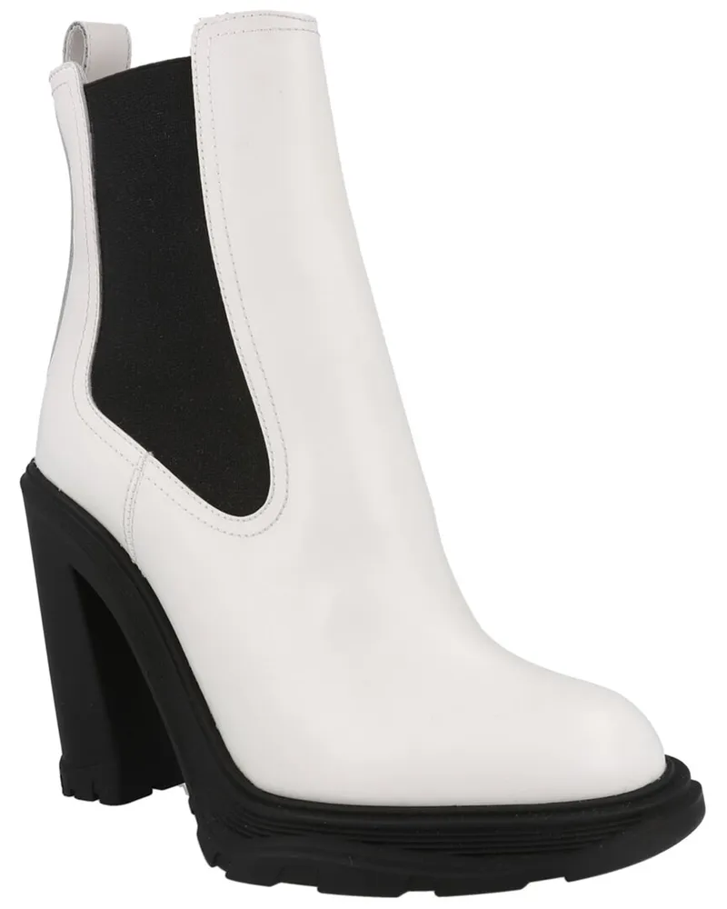 Alexander McQueen Leather Boot White