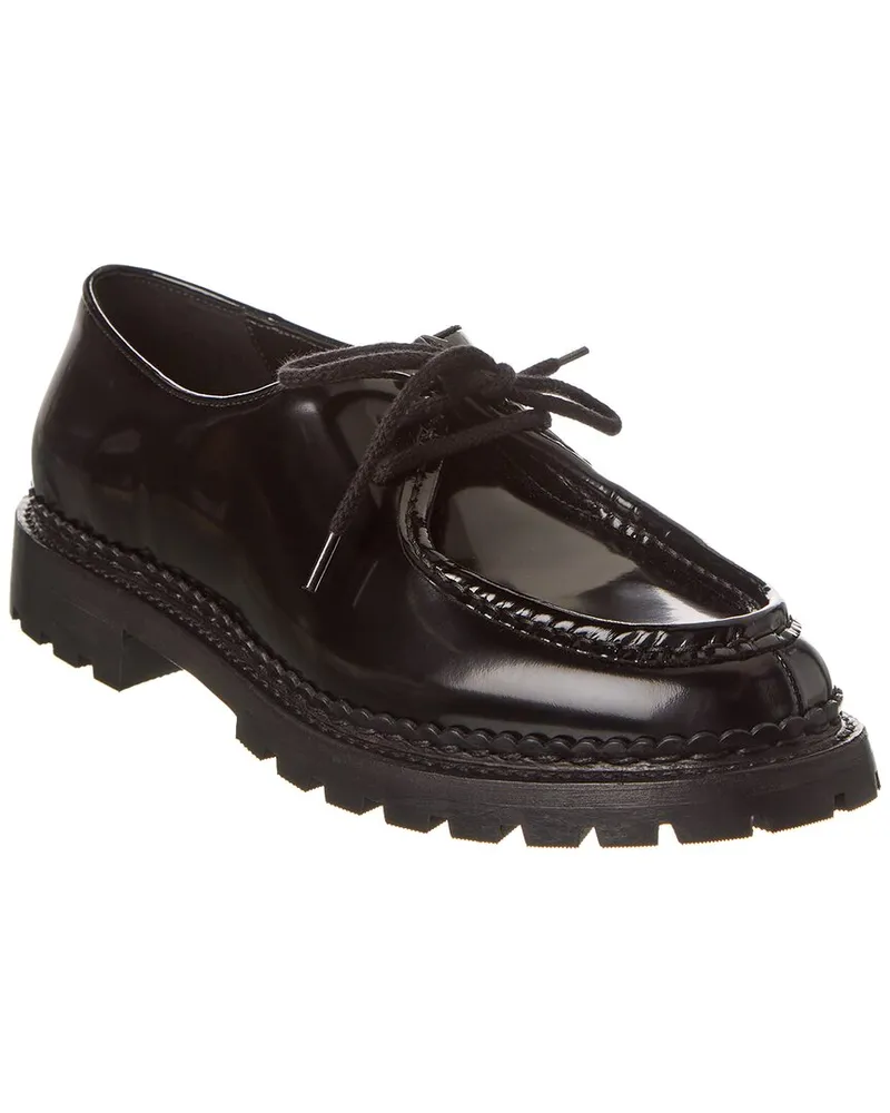 Saint Laurent Malo Leather Derby Black