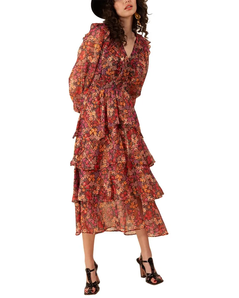 Hale Bob Lurex Jacquard Gown Nocolor