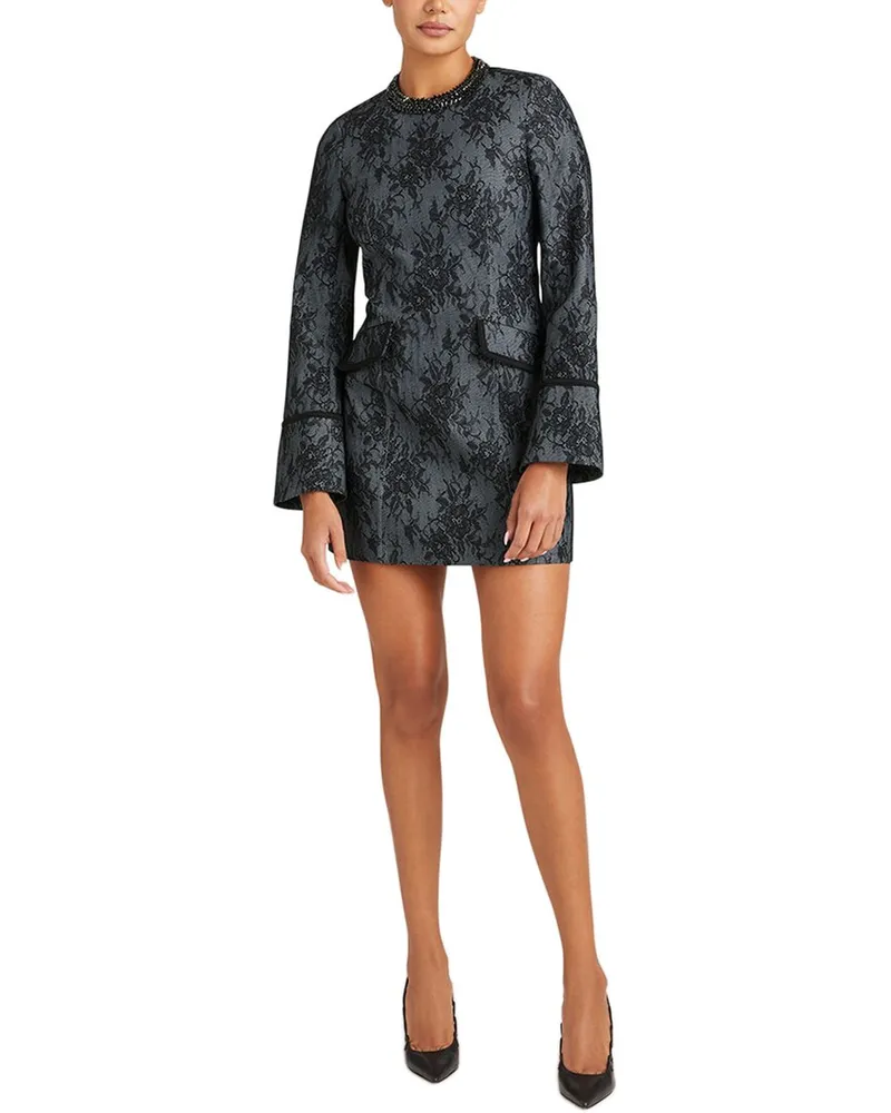 Cinq à Sept Bonded Lace Reina Dress Blue