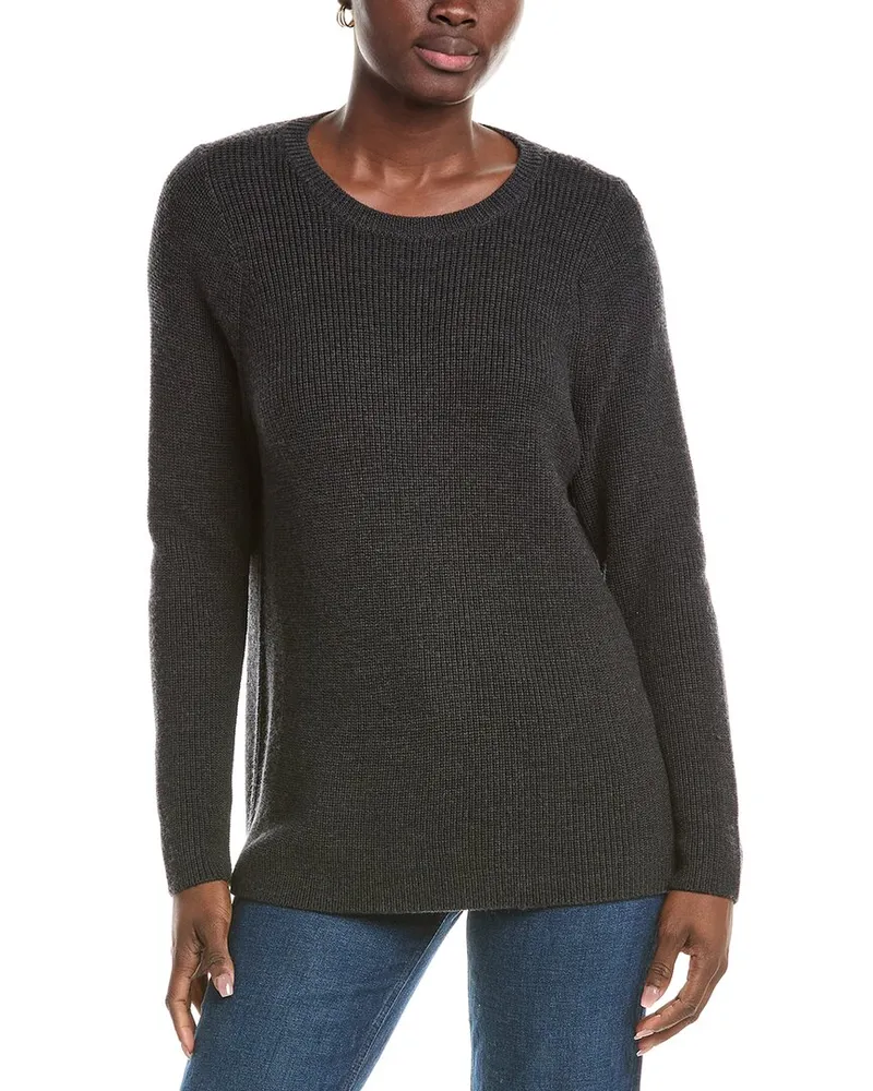 Eileen Fisher Wool Pullover Gray