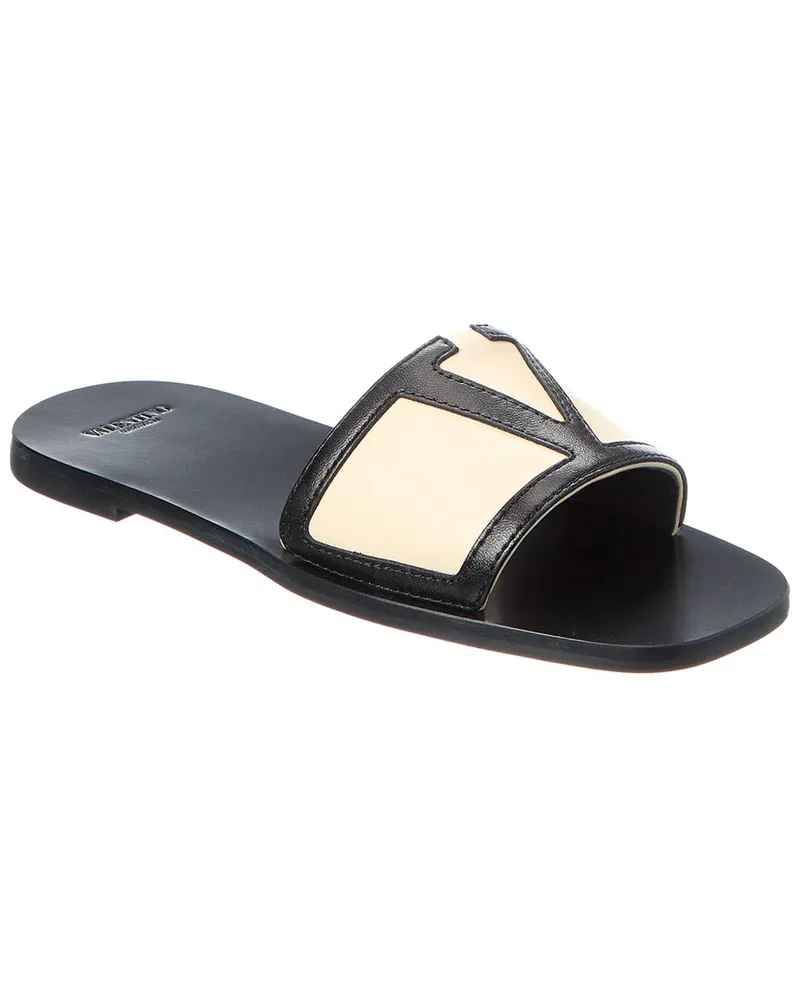 Valentino Garavani Viva Superstar Leather Sandal Black