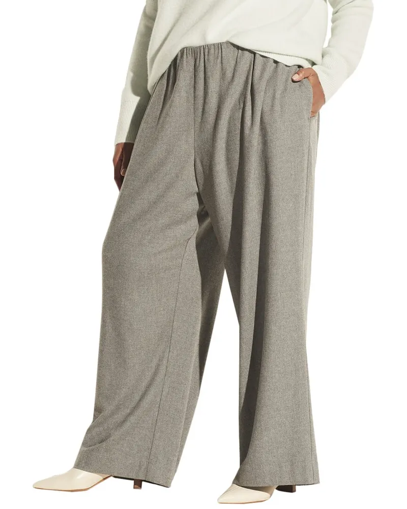 Vince Flannel Wool-Blend Pant Nocolor